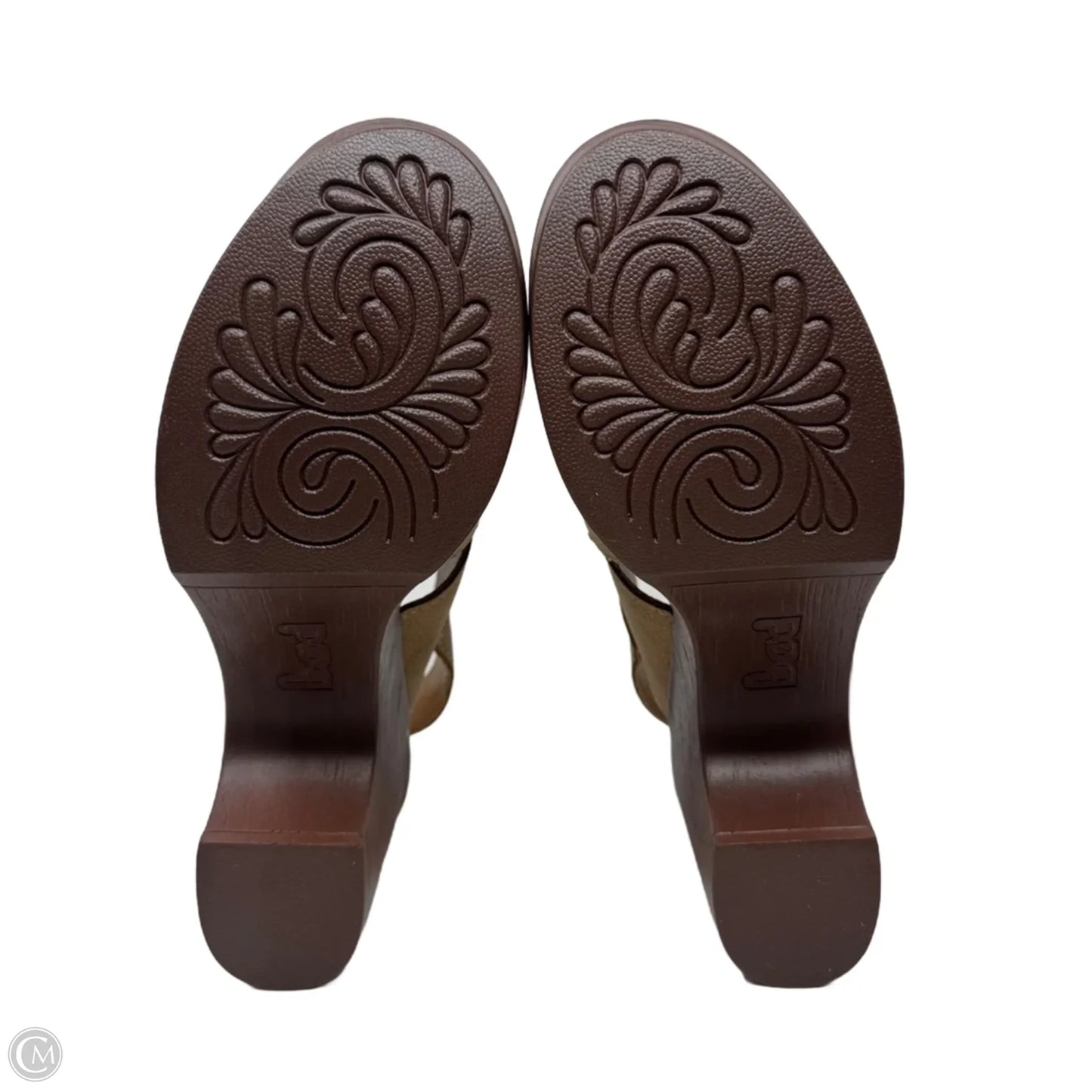 Shoes Heels Platform By Boc In Brown, Size: 7