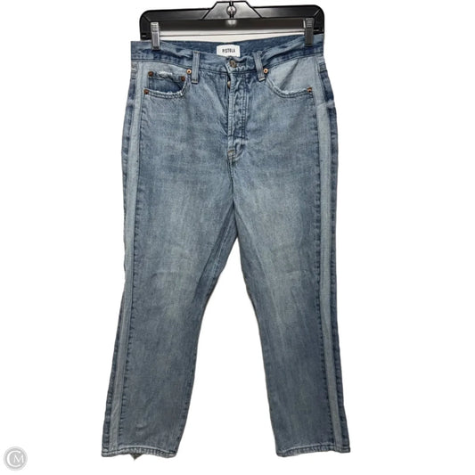 Jeans Straight By Pistola In Blue Denim, Size: 6/28
