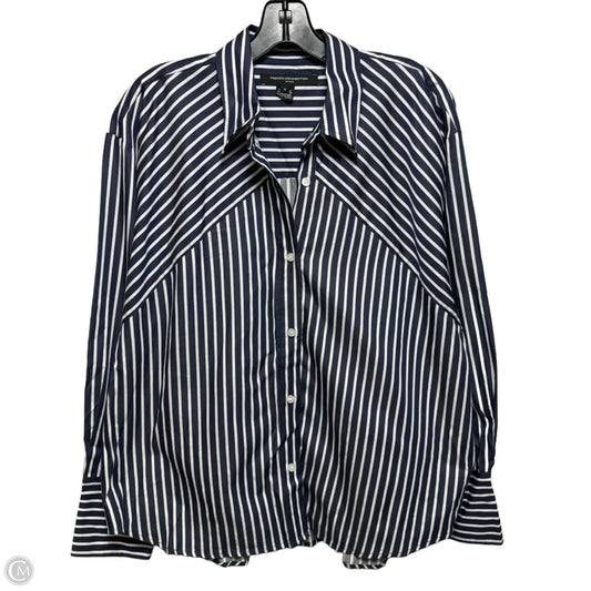 Top Long Sleeve By French Connection In Striped Pattern, Size: M