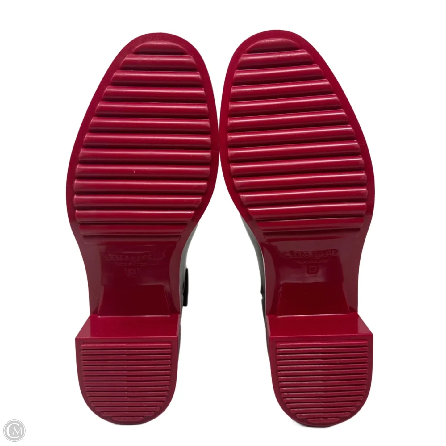 Puddle Rain Booties Designer By Kate Spade In Brandy, Size: 8