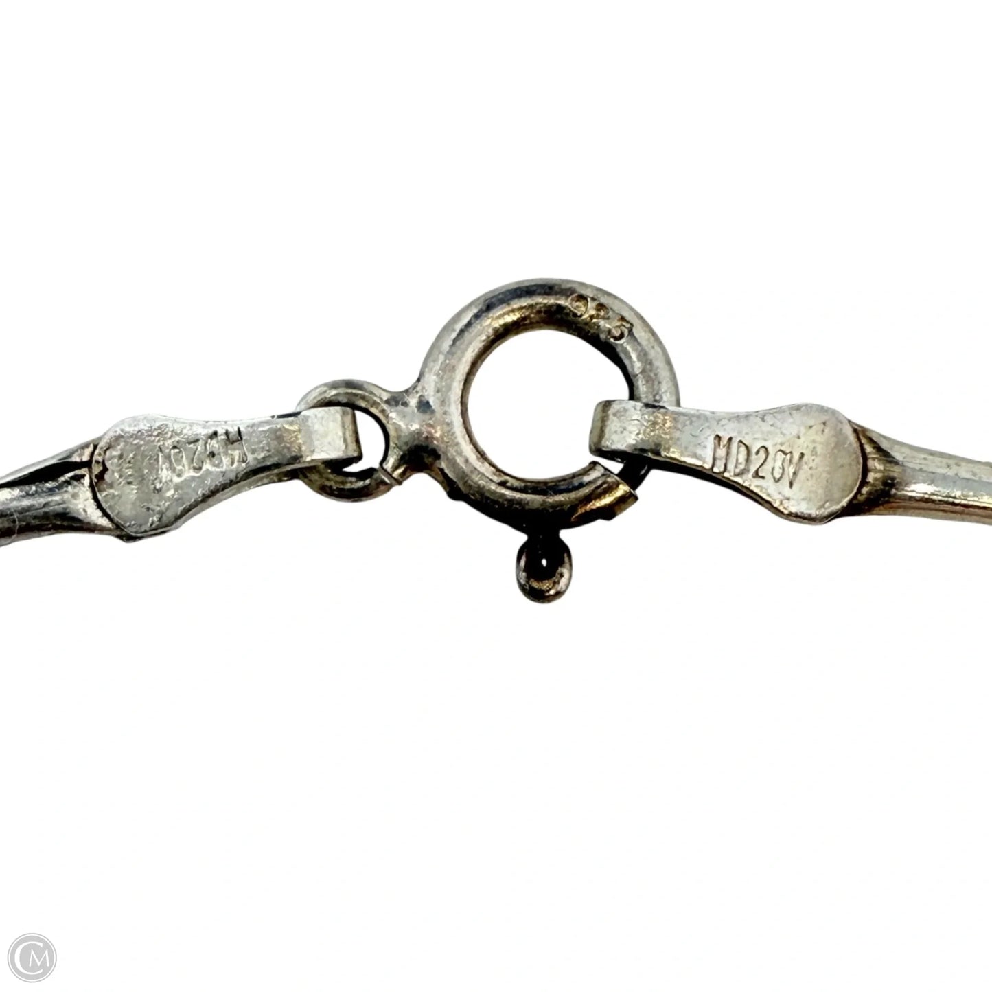 Sterling Silver Bar & Bead Chain Necklace By MD20V