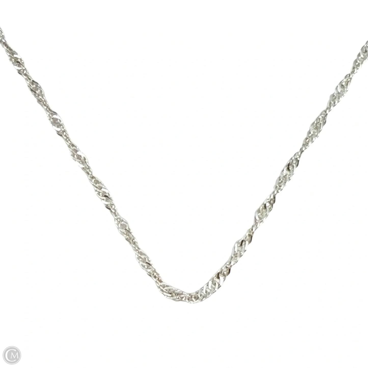 Made In India Sterling Silver Singapore Chain Necklace