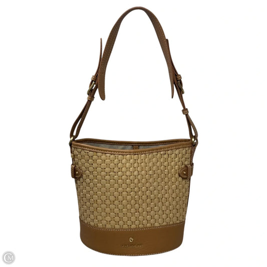 Camille Bucket Bag In Straw Pecan By Spartina, Size: Medium