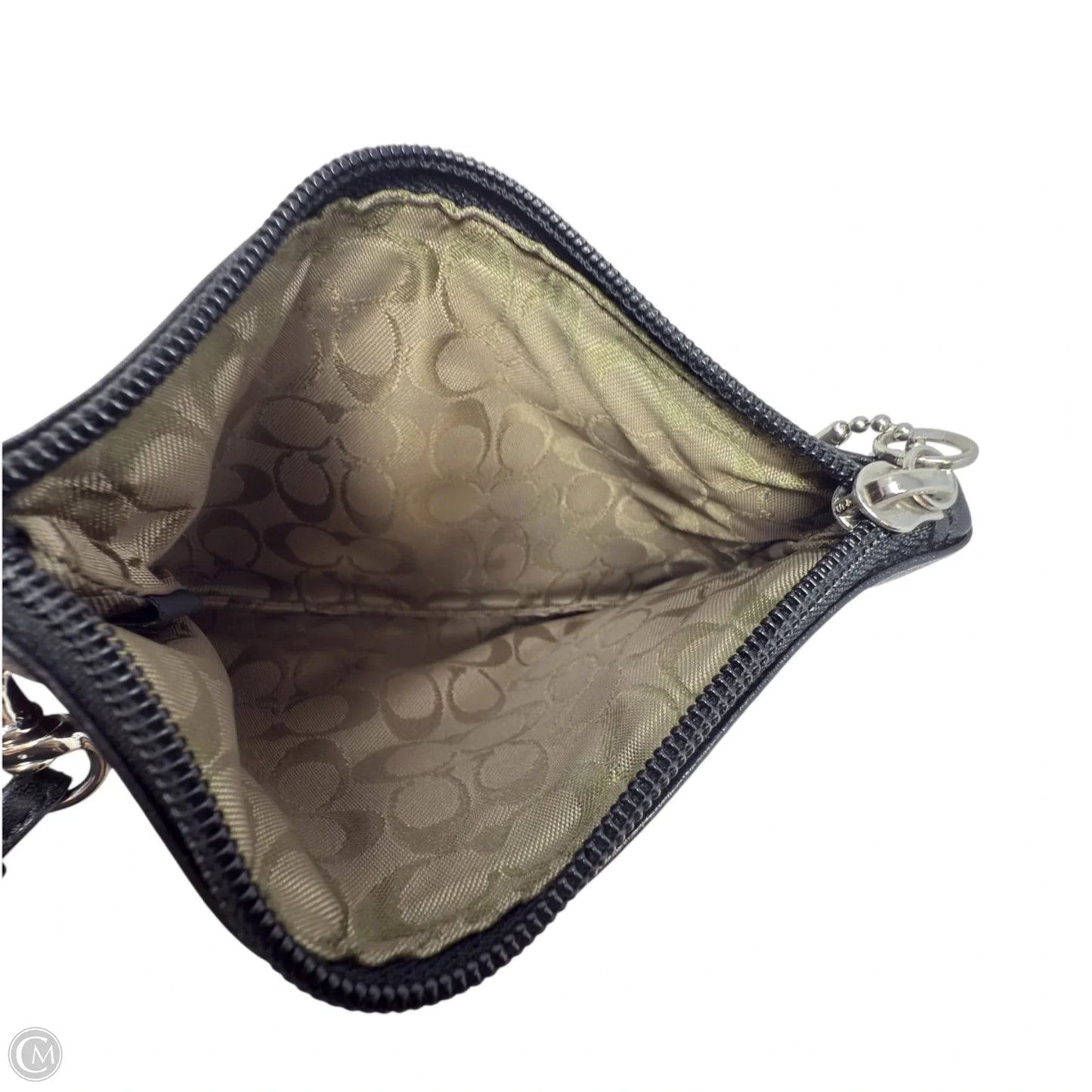 Vintage Leather Wristlet Designer By Coach, Size: Small