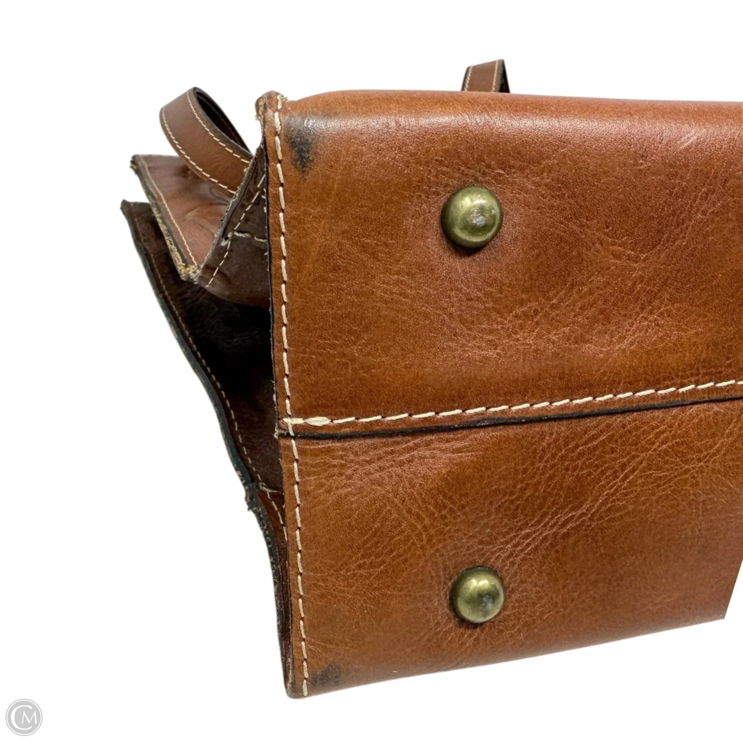 Toscano Tooled Leather Tote Designer By Patricia Nash, Size: Medium