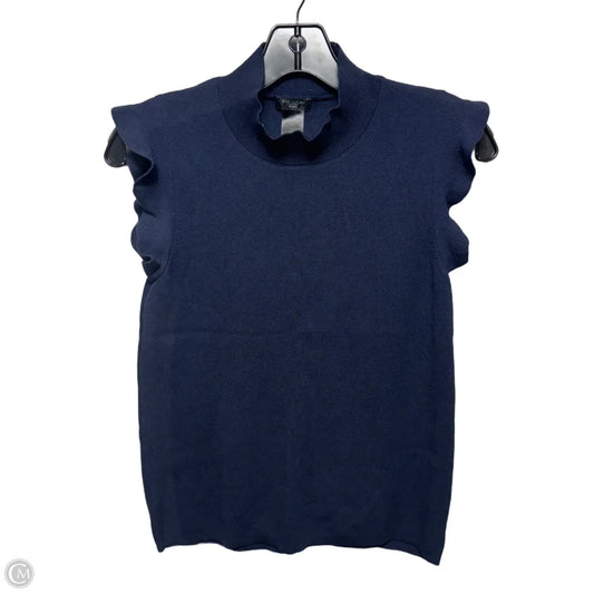 Top Sleeveless By Ann Taylor In Navy, Size: Mp