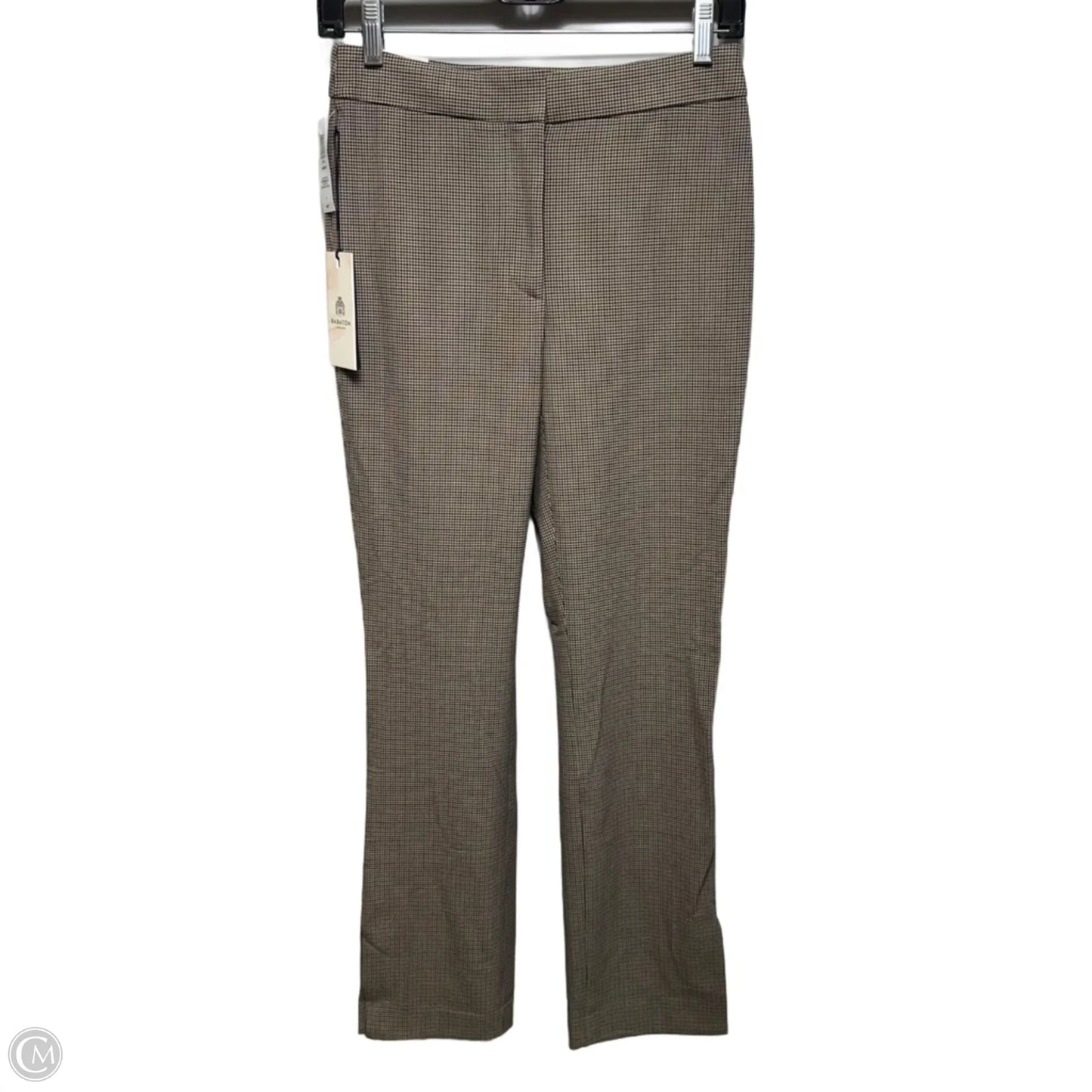 Numero Mid Rise Skinny Pants Dress By Babaton In Small Houndstooth in Brown & Black, Size: 4
