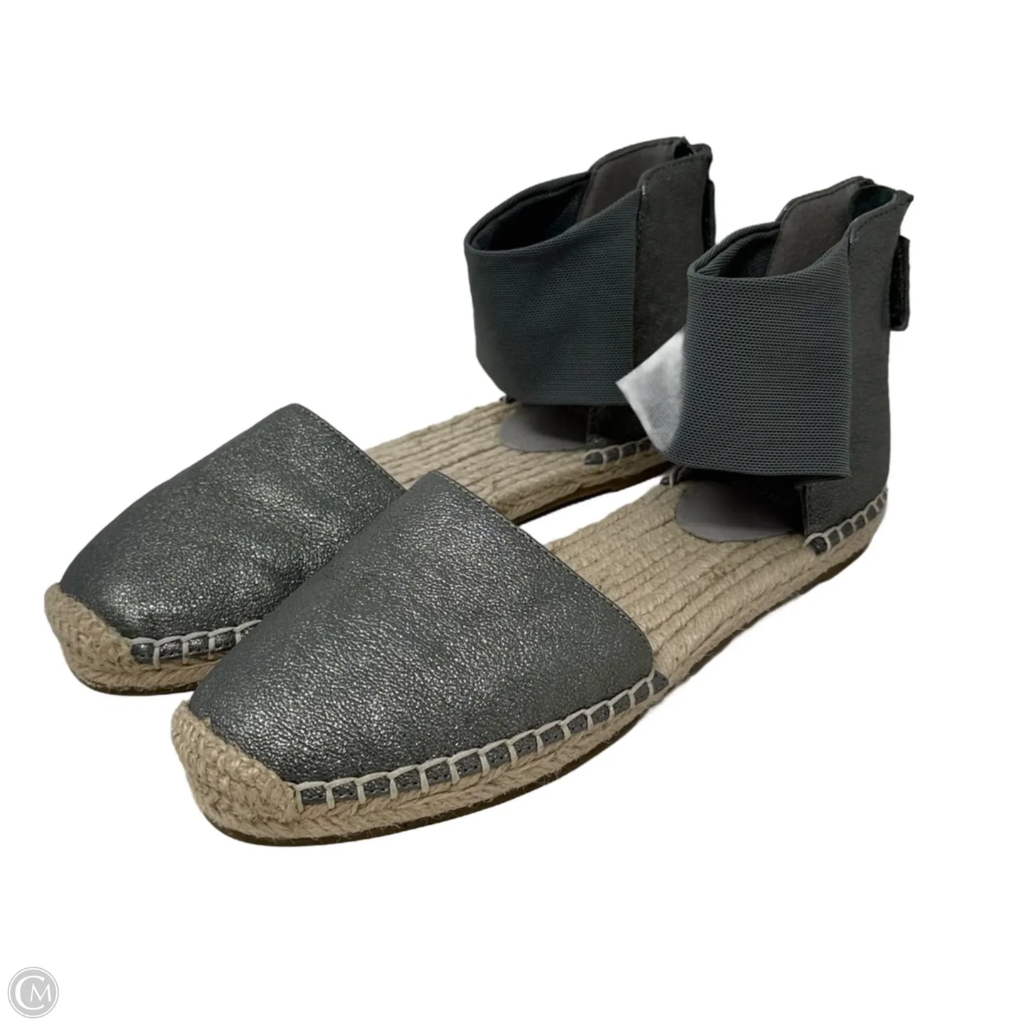 Coy Espadrille Skimmer Flat Sandals By Eileen Fisher In Grey & Tan, Size: 6