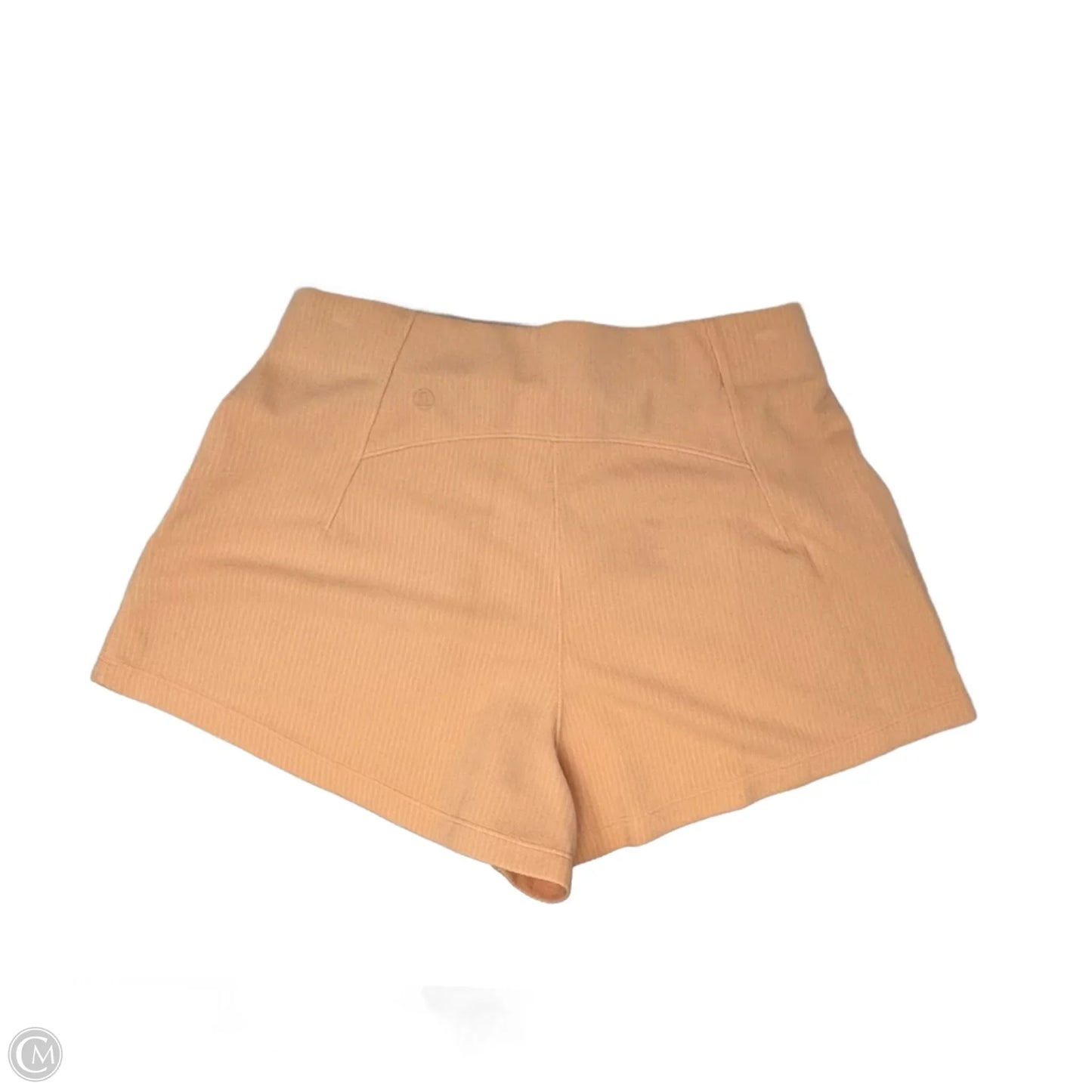 Athletic Shorts By Lululemon In Peach, Size: 6