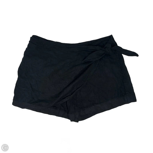 Linen Blend Shorts By Anthropologie In Black, Size: 6