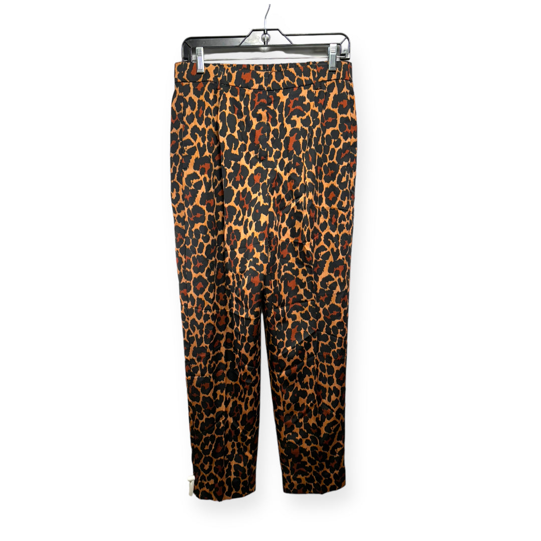 High-Rise Wide Leg Trouser By J Crew  In Leopard Size: 6