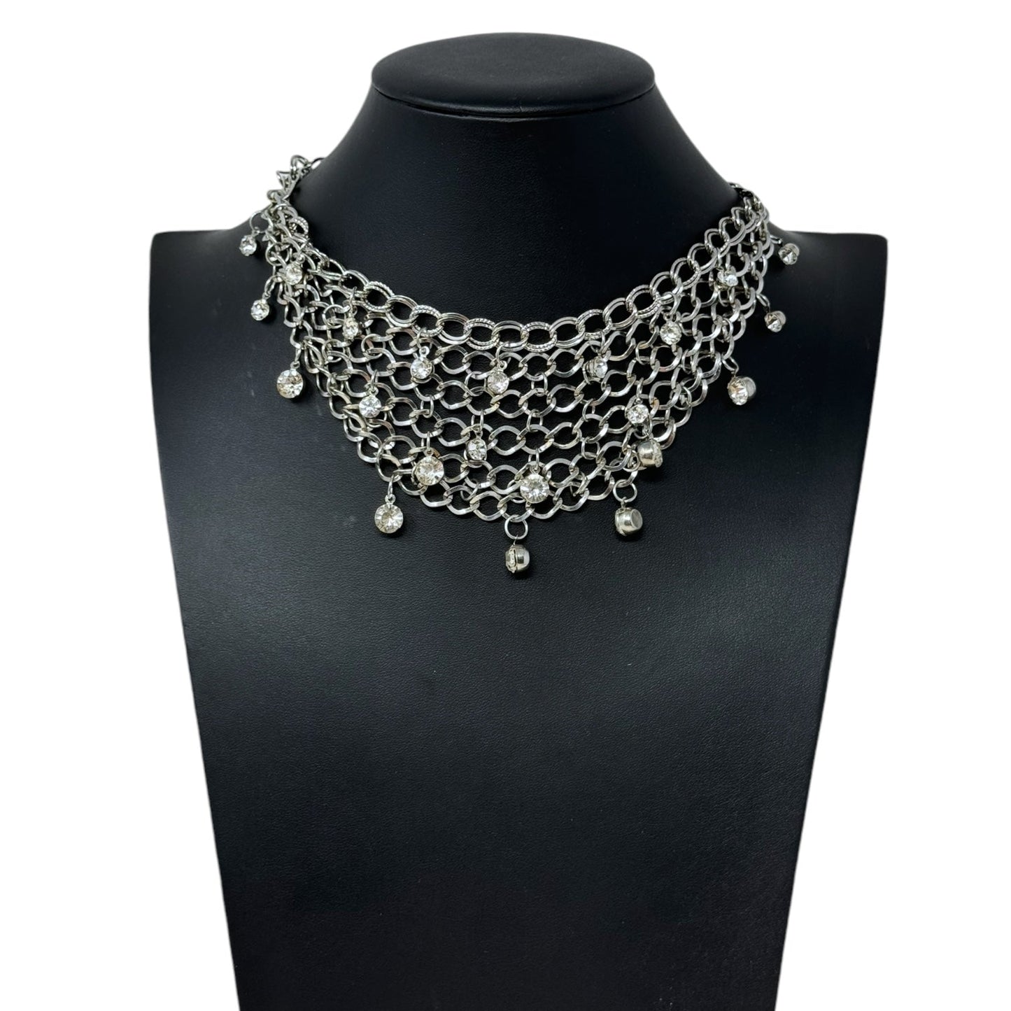 Chain Mail Collar Necklace By Unbranded