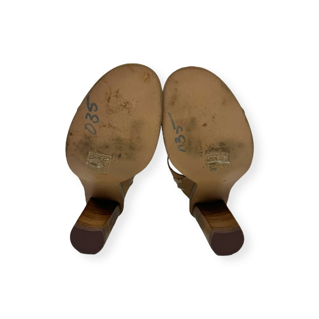 Metallic Sandals Heels Block Dolce Vita, Size 8