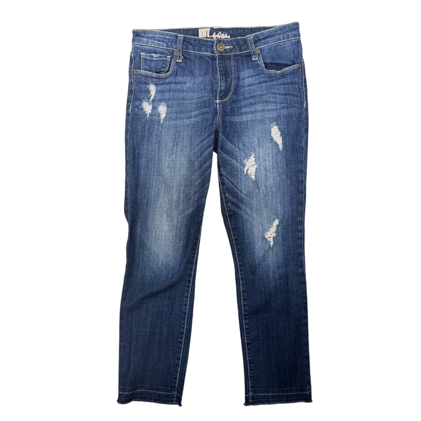 Celine Slouchy Distressed Jeans By Kut from the Kloth In Denim, Size: 2