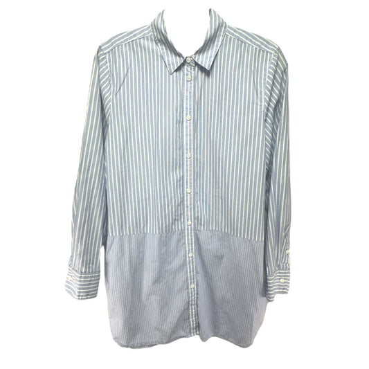 Mixed Stripe Button Down Top By Madewell  Size: M