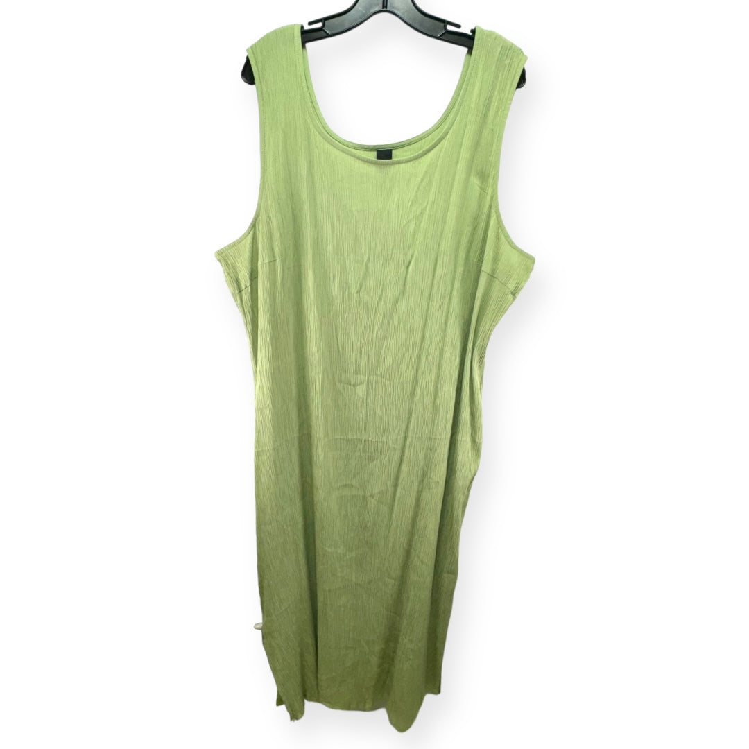 Green Dress Casual Maxi Unknown Brand, Size 4x