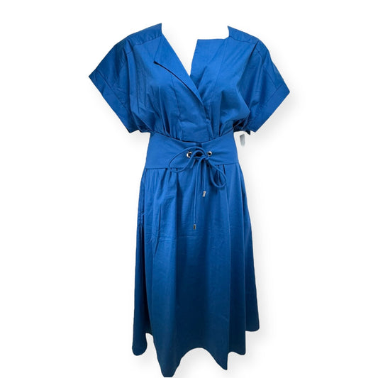 Blue Dress Casual Midi White House Black Market, Size Xl