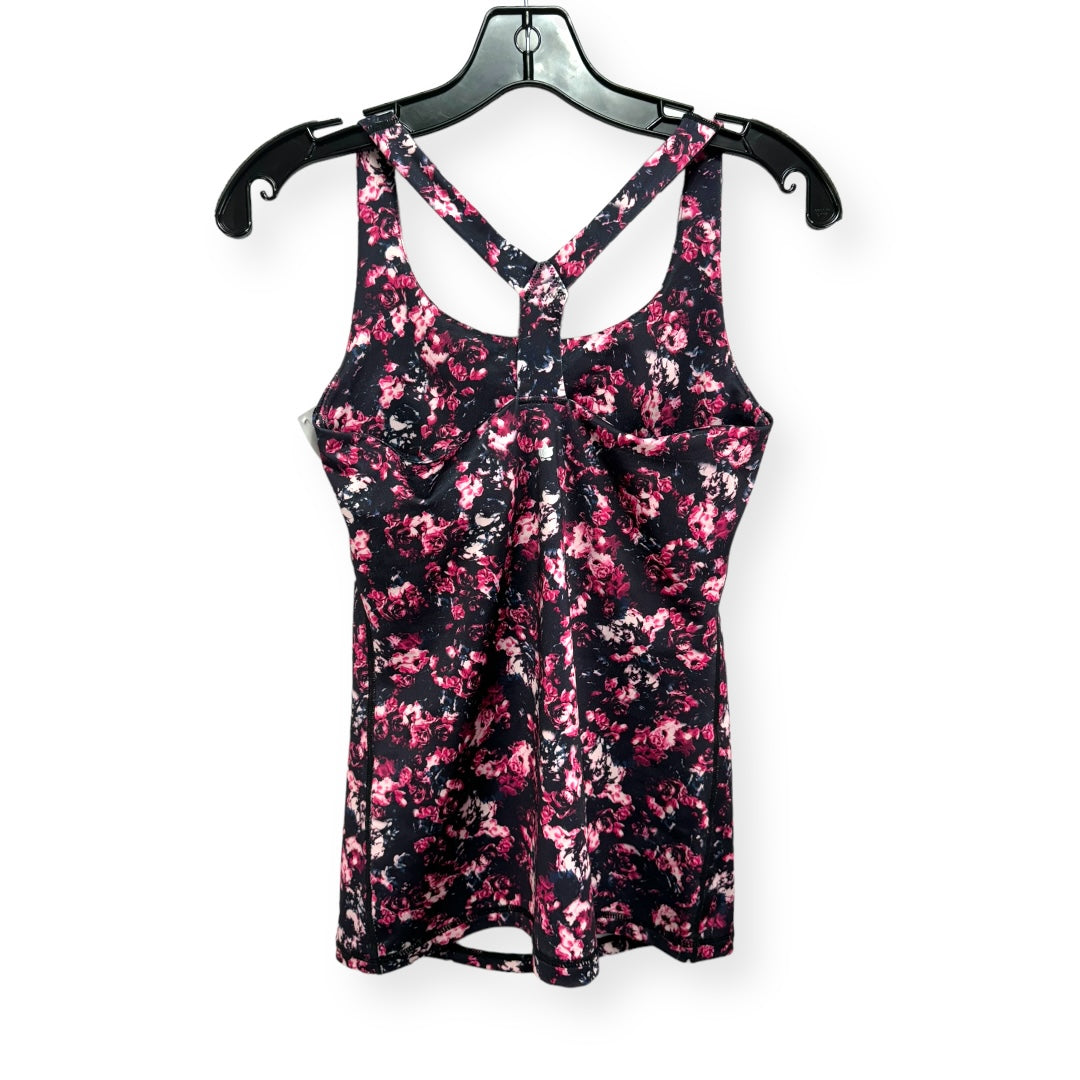 Floral Print Athletic Tank Top Kira Grace, Size S