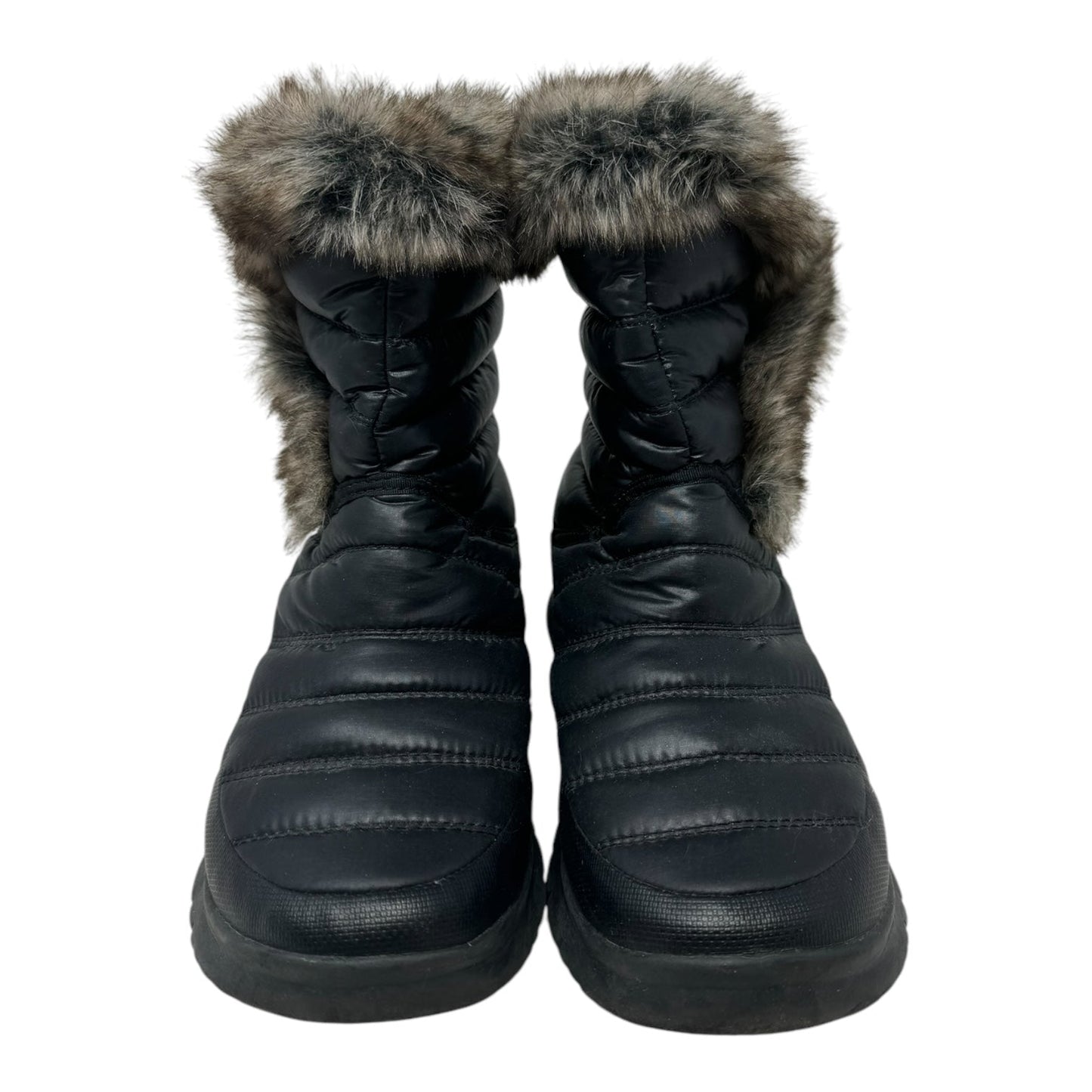 Thermoball Boots Ankle Flats By The North Face In Black, Size: 7