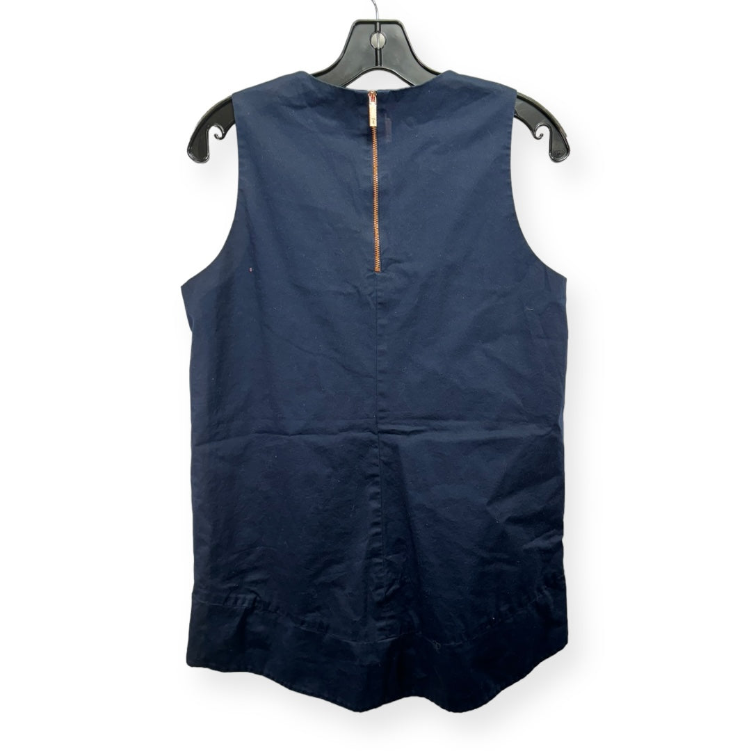 Navy Top Sleeveless Ted Baker, Size 8