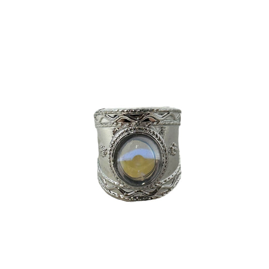 Faux Moonstone Cigar Band Ring By Unknown Brand Size: 8