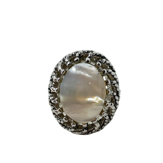 Pearlescent Statement Ring By Unknown Brand Size: 7