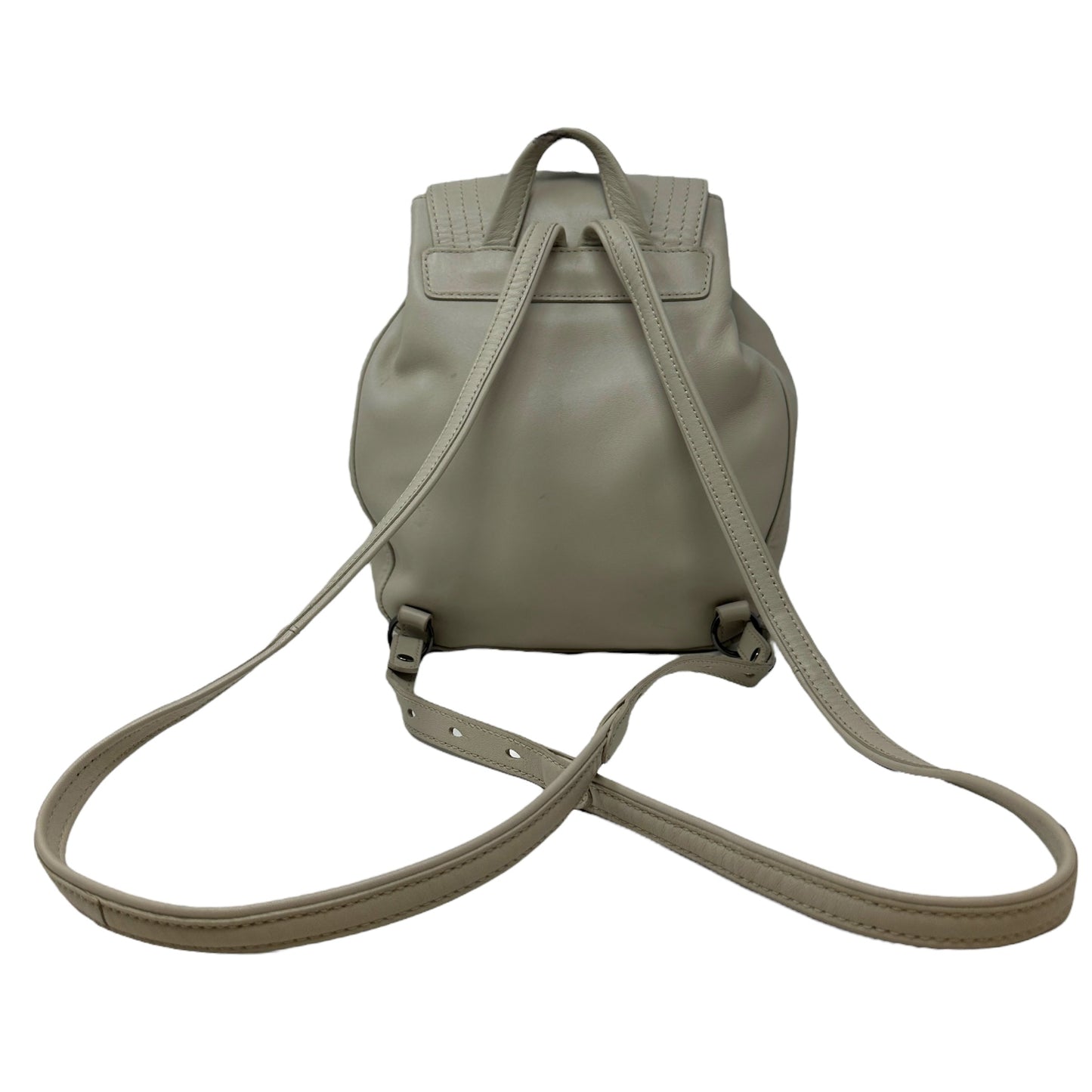Cavalcade Leather Backpack Designer By Longchamp  Size: Medium