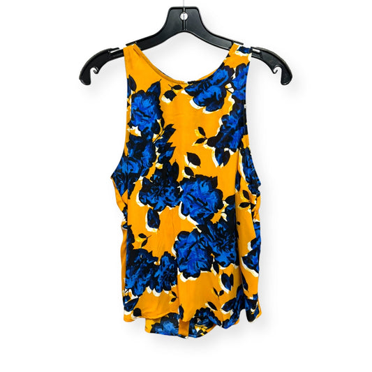 Floral Print Top Sleeveless Who What Wear, Size M