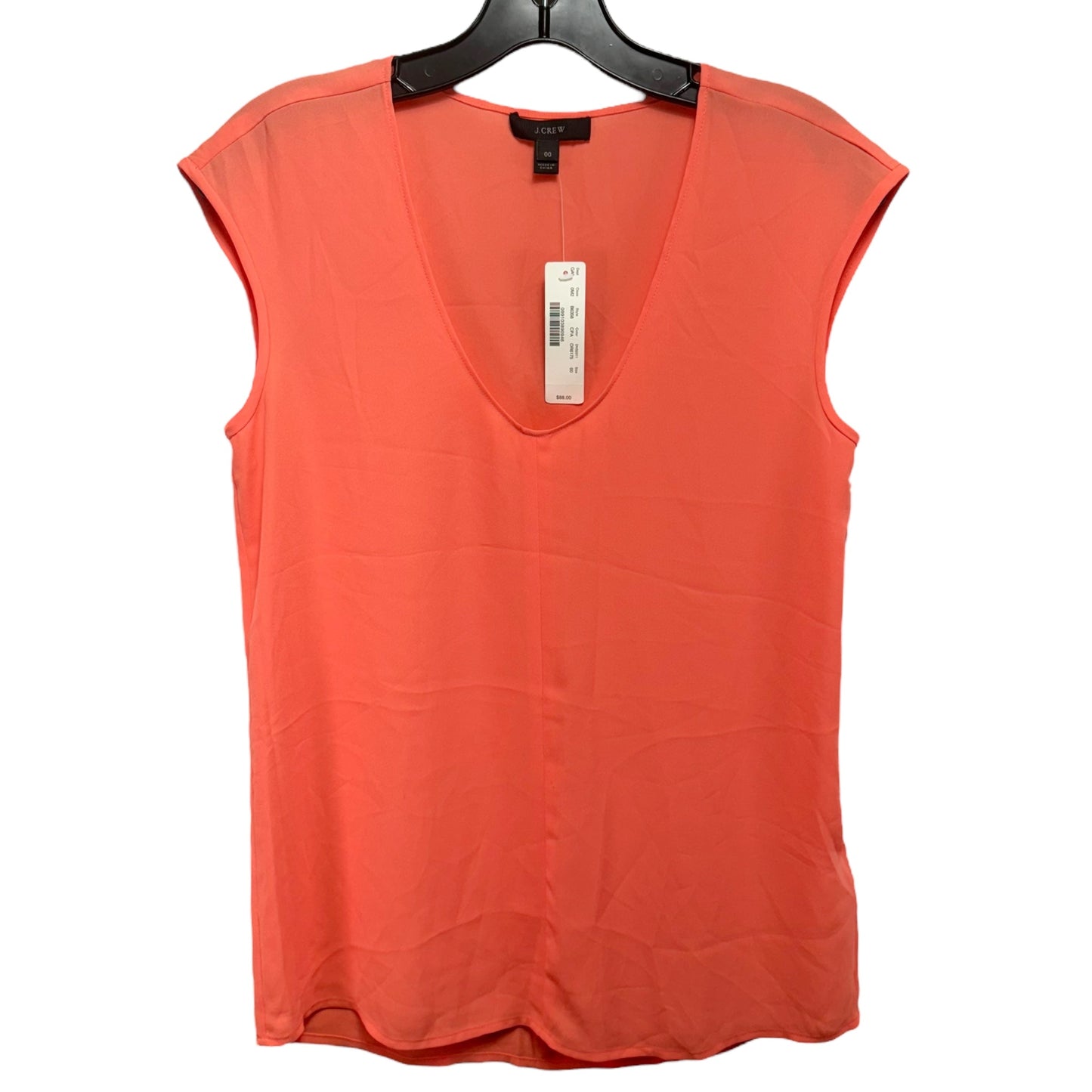 Orange Top Sleeveless J. Crew, Size 0