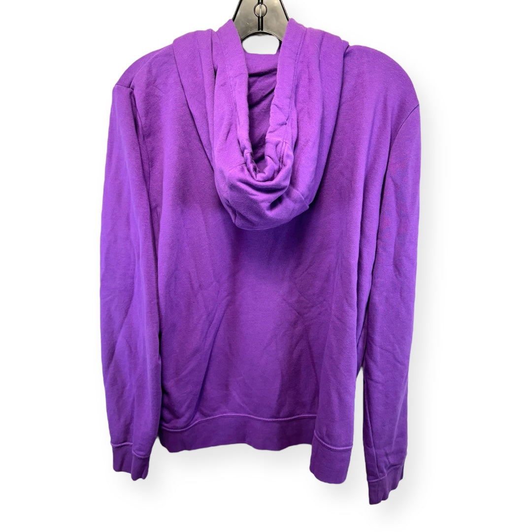 Purple Athletic Sweatshirt Hoodie Nike Apparel, Size L