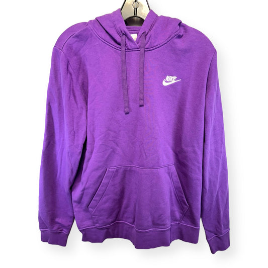 Purple Athletic Sweatshirt Hoodie Nike Apparel, Size L