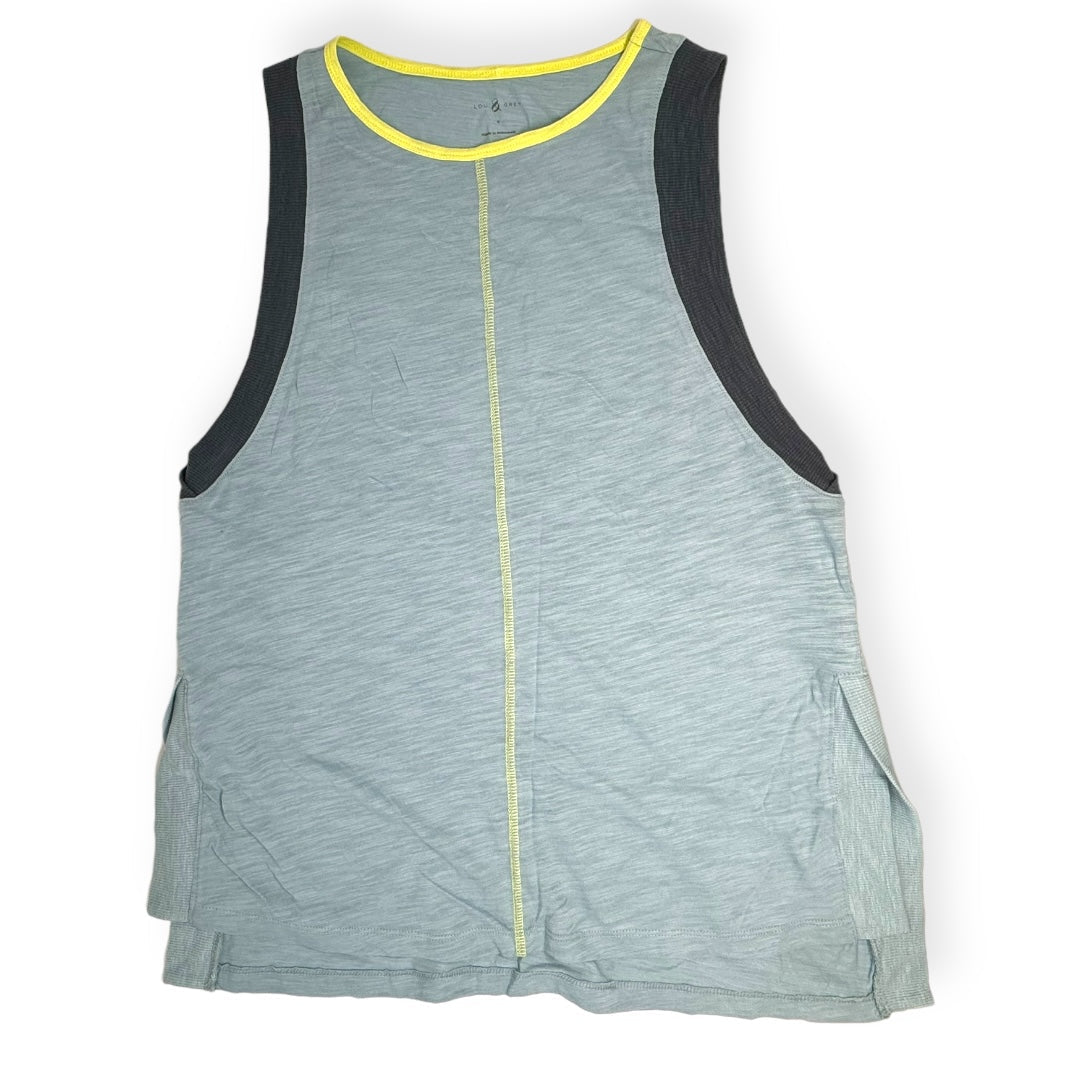 Blue & Yellow Athletic Tank Top Lou And Grey, Size S