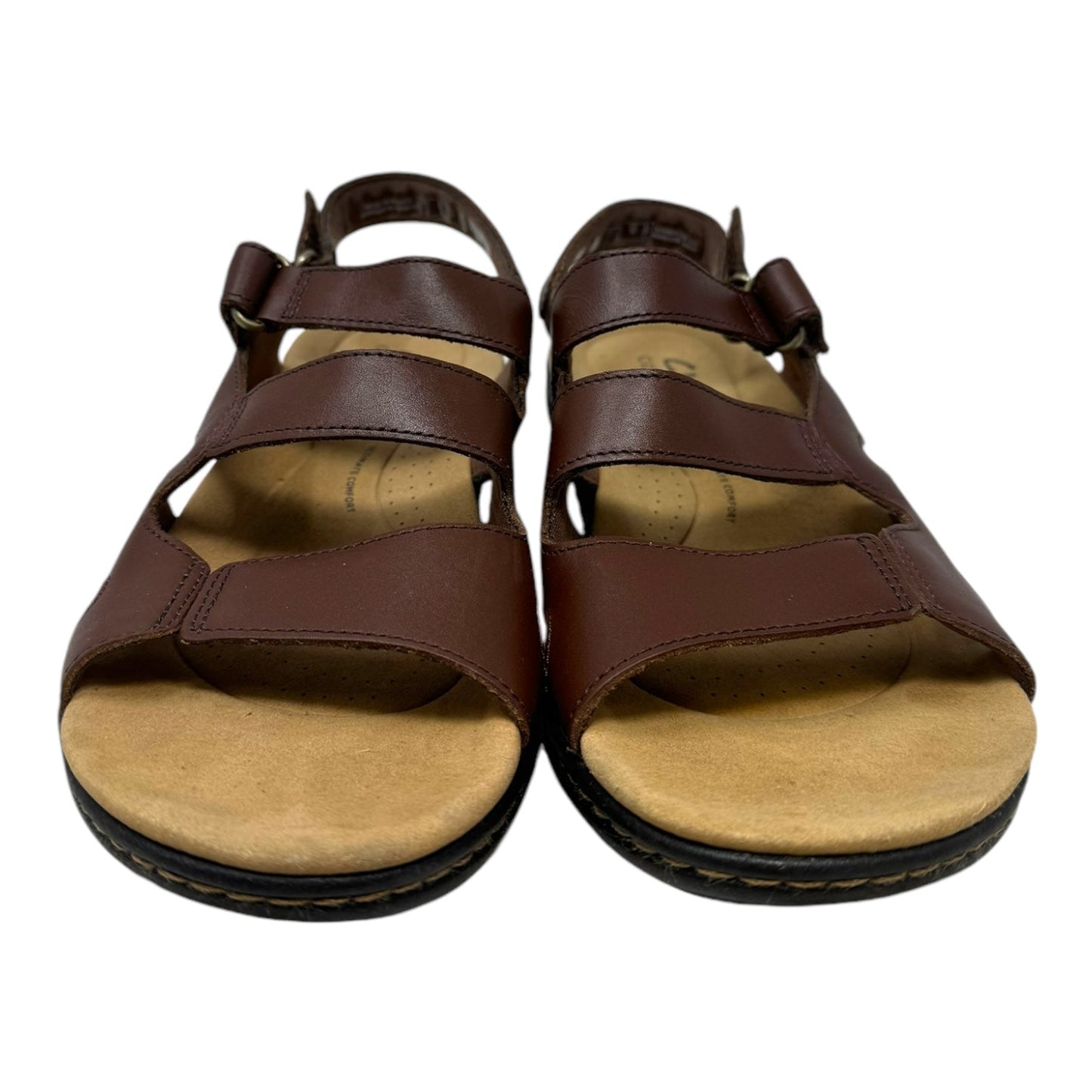 Sandals Flats By Clarks In Brown, Size: 7.5