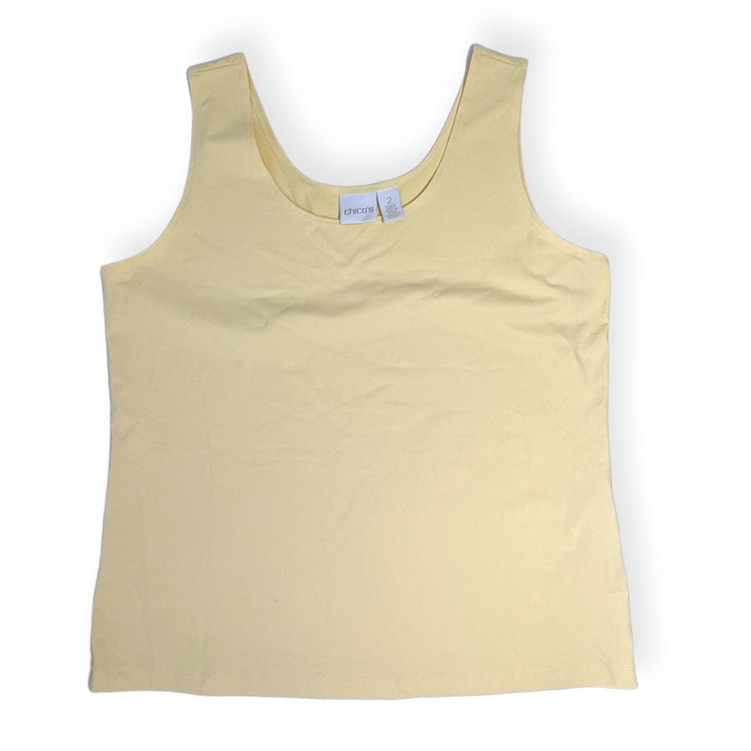 Yellow Tank Top Chicos, Size L