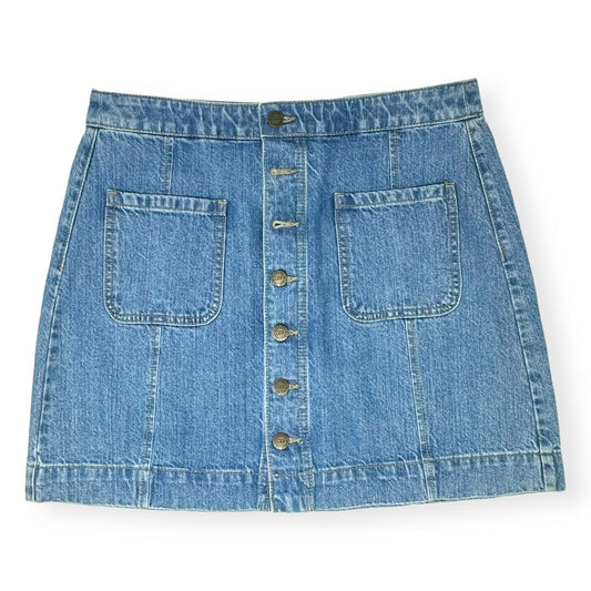Blue Denim Skirt Mini & Short Loft, Size 8