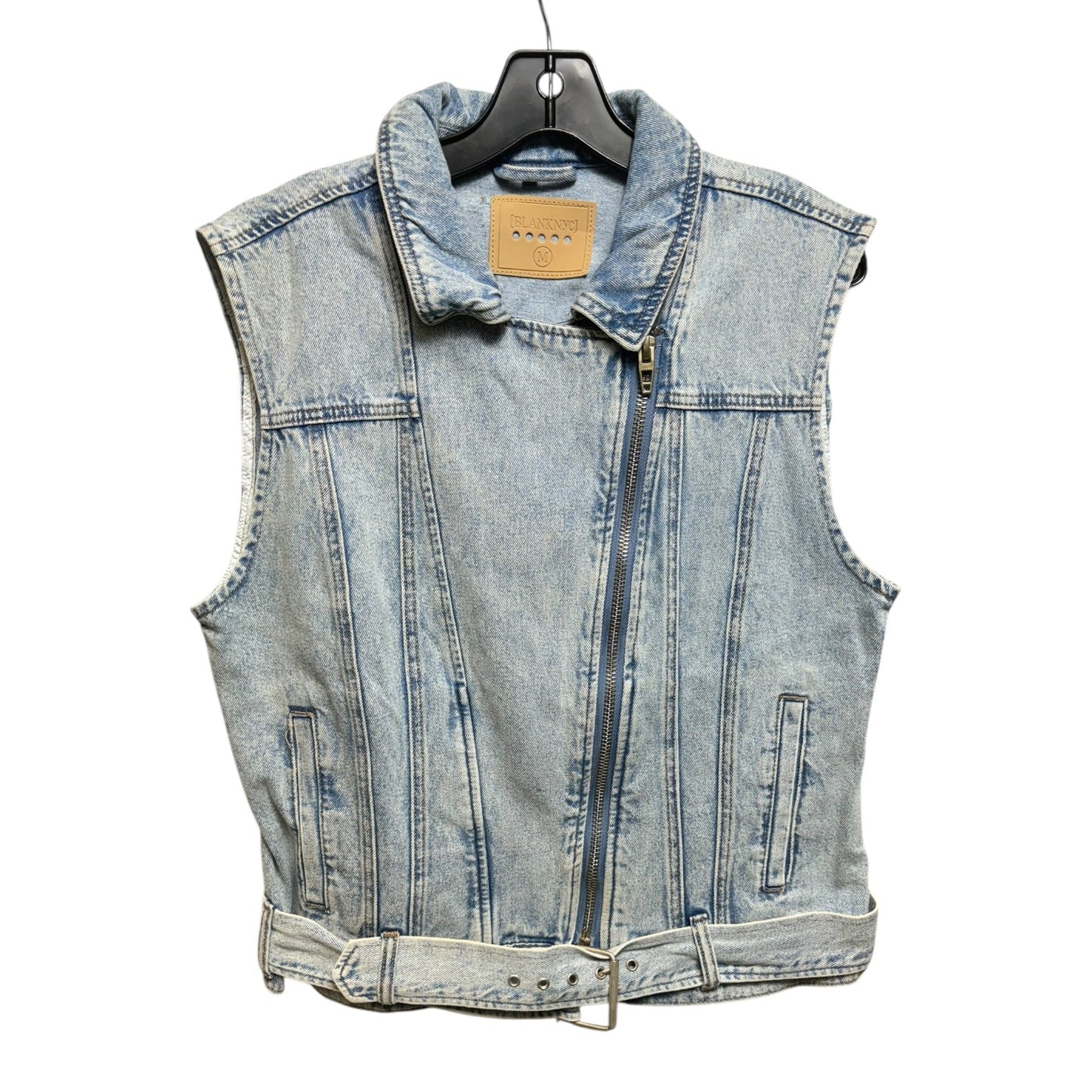 Denim Belted Vest By Blanknyc In Blue Denim, Size: M