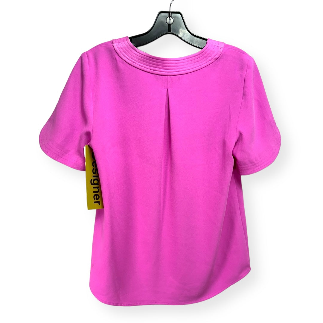 Pink Top Short Sleeve Designer Trina Turk, Size S
