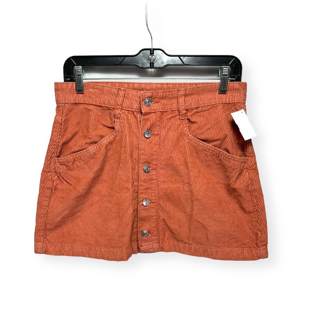 Orange Skirt Mini & Short Free People, Size 6