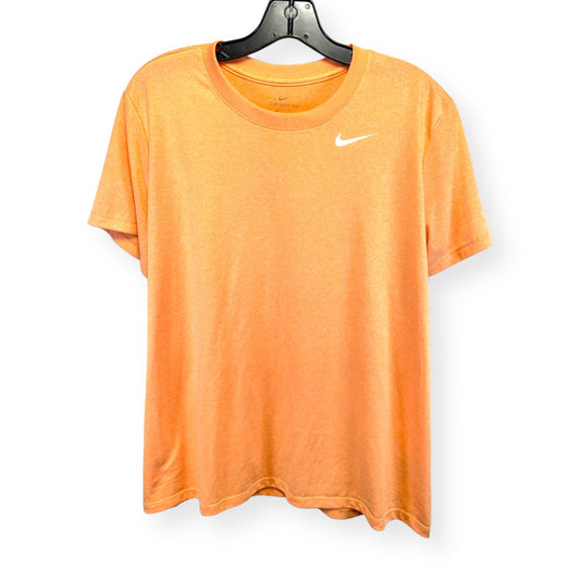 Peach Athletic Top Short Sleeve Nike Apparel, Size Xxl
