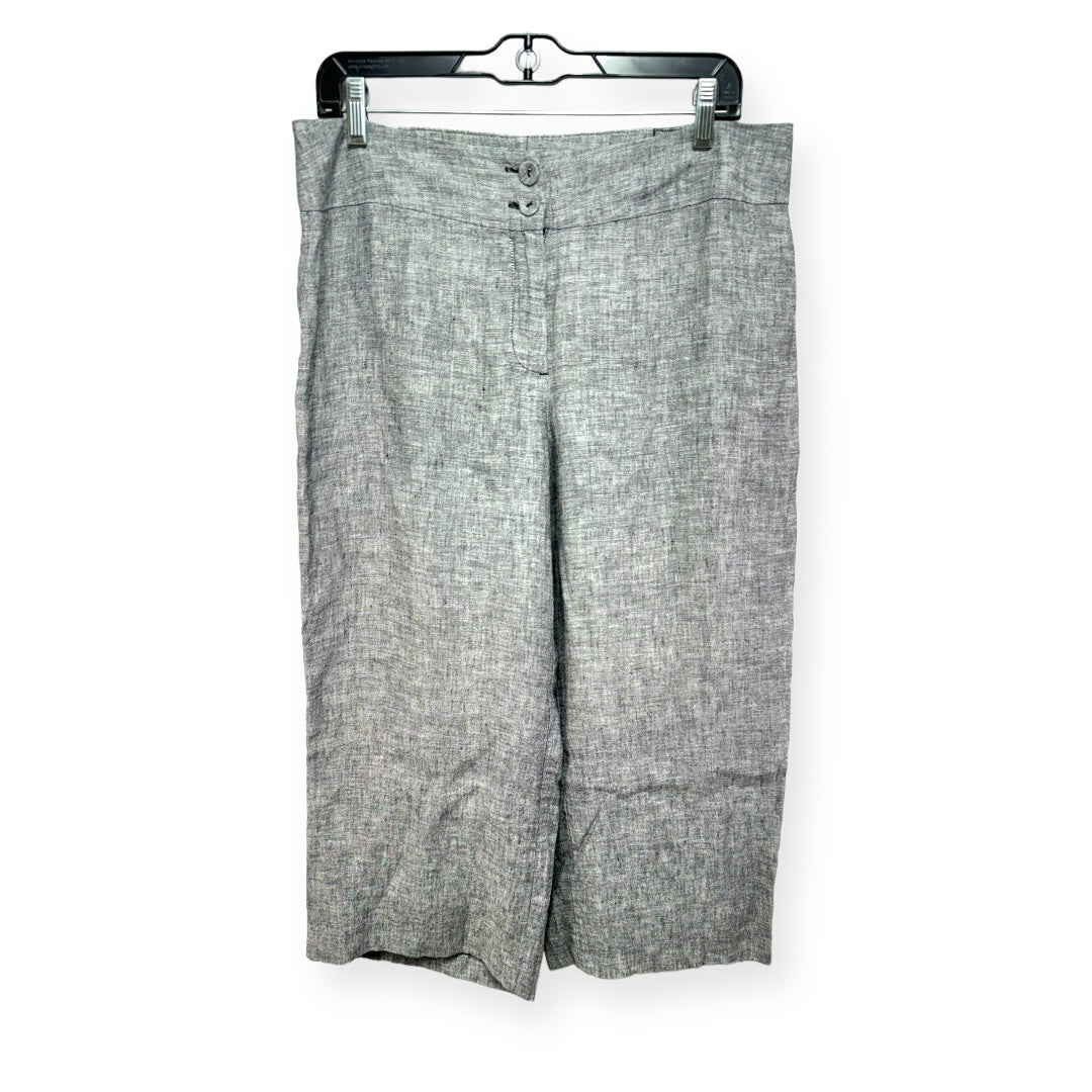 Grey Pants Linen Nic + Zoe, Size 10