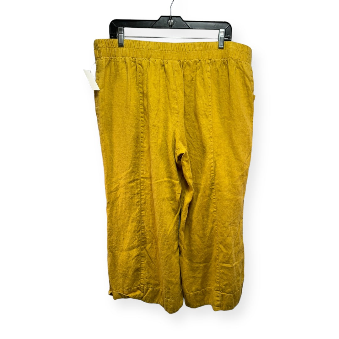 Yellow Pants Linen Ivy Jane, Size Xl