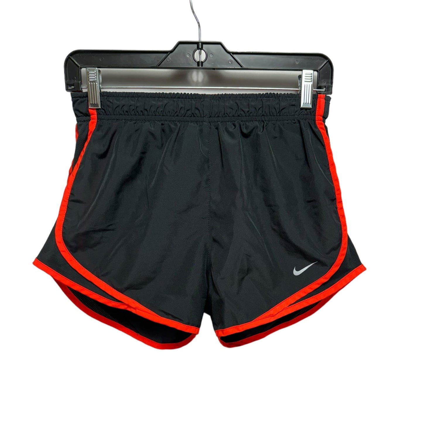 Athletic Shorts By Nike Apparel In Black & Orange, Size: S