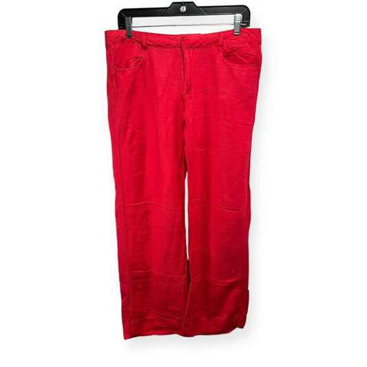Red Pants Linen Tommy Hilfiger, Size 8