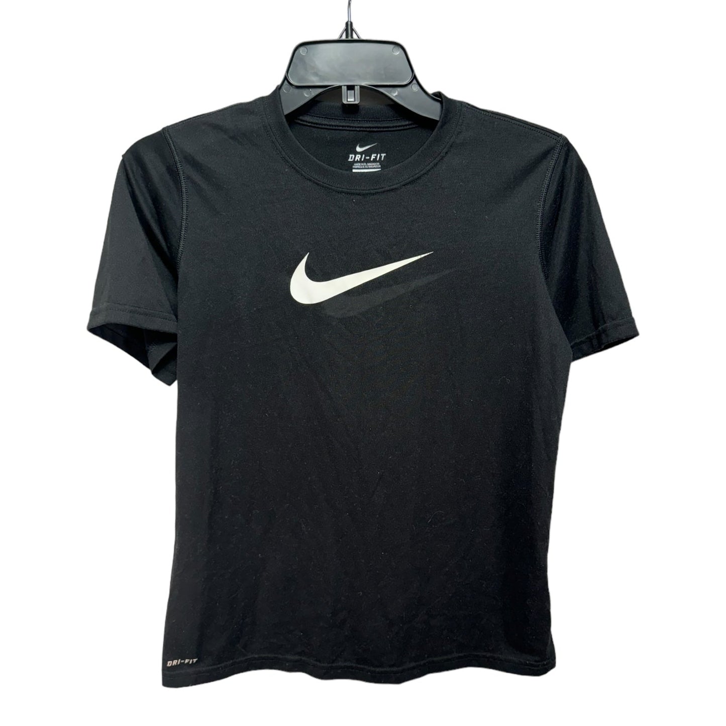 Athletic Top Short Sleeve By Nike Apparel In Black, Size: M