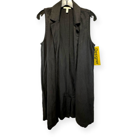 Black Vest Designer Eileen Fisher, Size Xxs