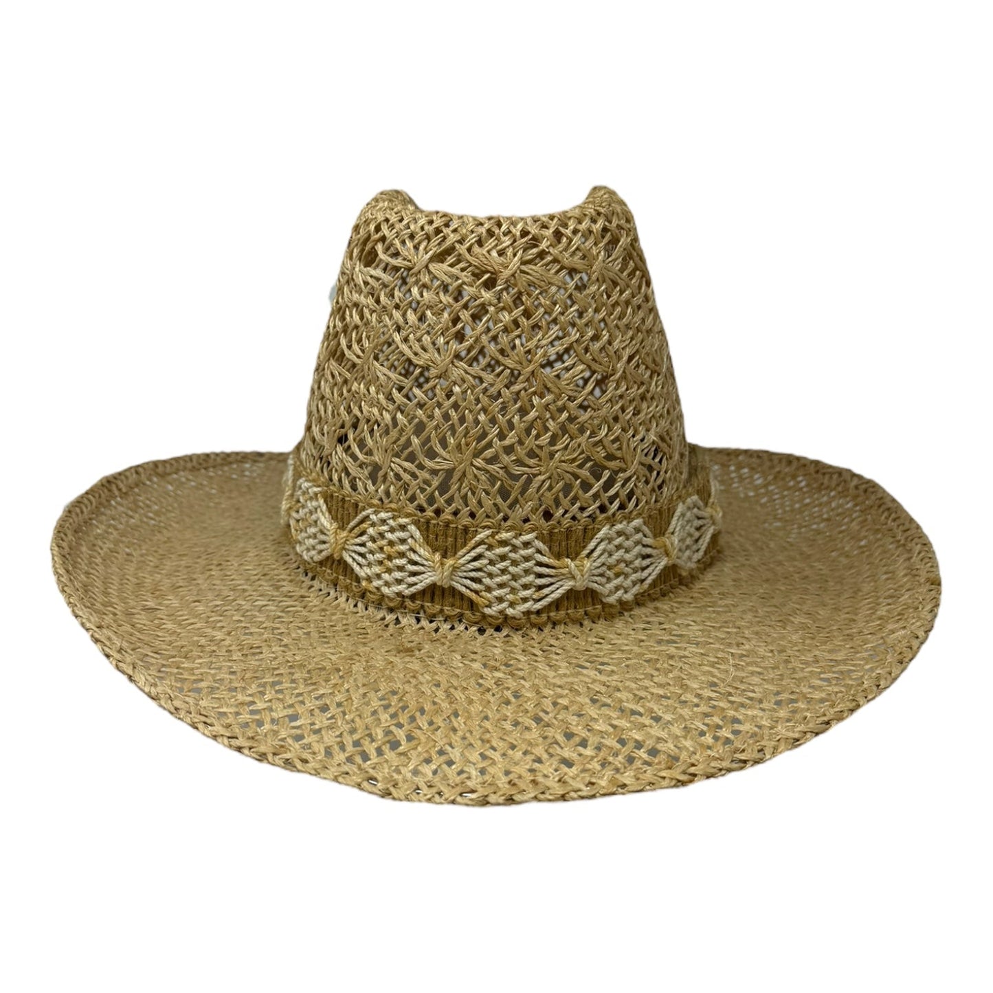 Vintage U-Rollit Straw Cowgirl Hat New West By Bailey