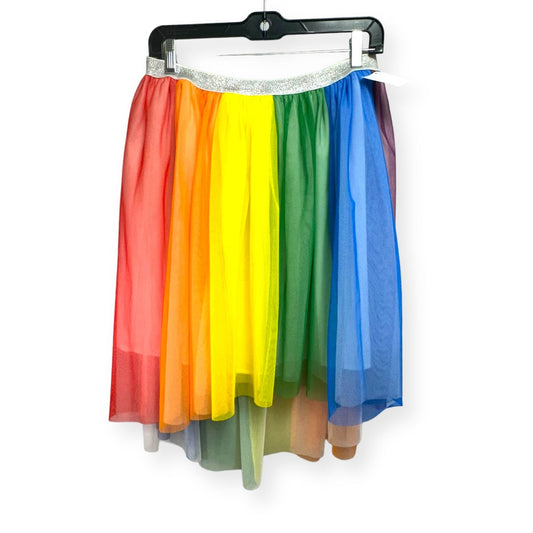 Rainbow Print Skirt Midi Target, Size S