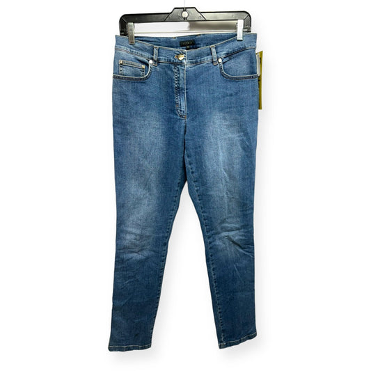 Blue Denim Jeans Designer Escada, Size L