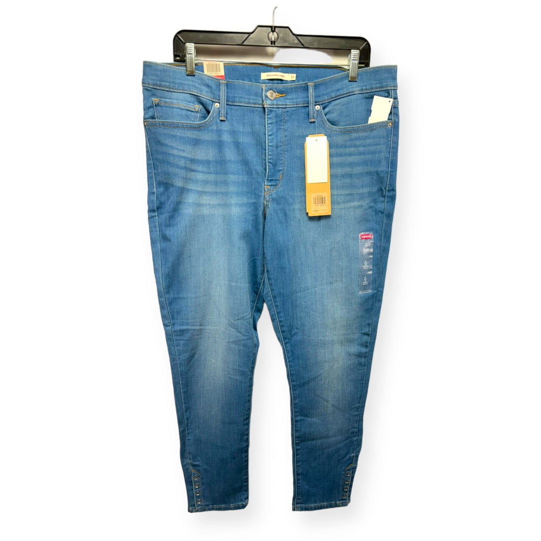 Blue Denim Jeans Skinny Levis, Size 16