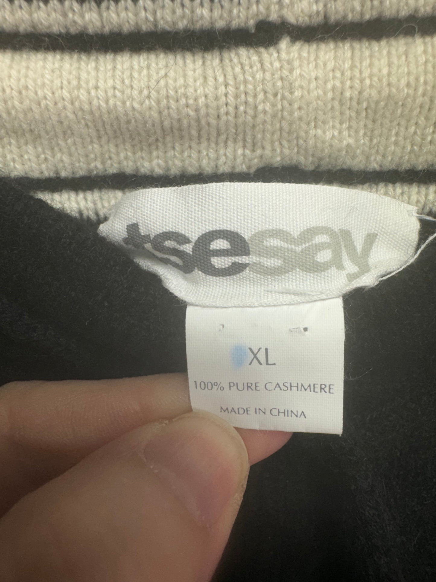 100% Cashmere Drawstring Pants Tsesay, Size XL